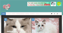 Desktop Screenshot of iloveragdolls.com